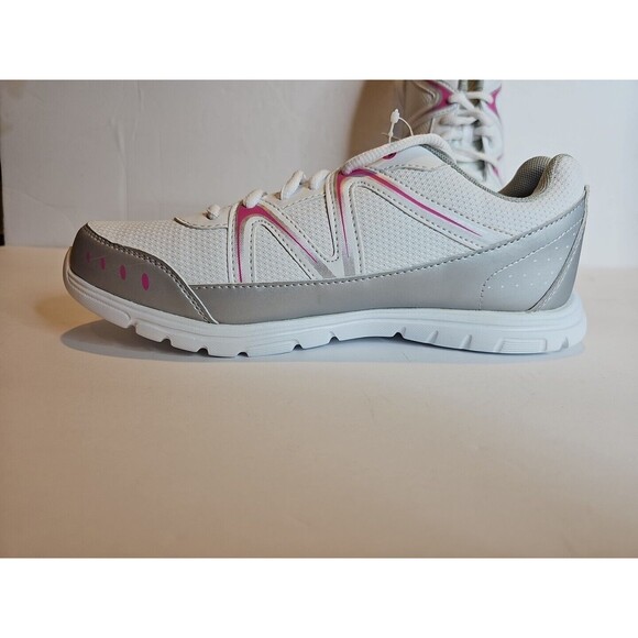 WOMENS ATHLETIC SHOES SIZE 9 FASHION FOOTWEAR BRAND WHITE- NEW - Picture 8 of 8